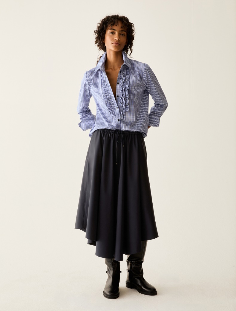 Technical satin midi skirt - Pennyblack
