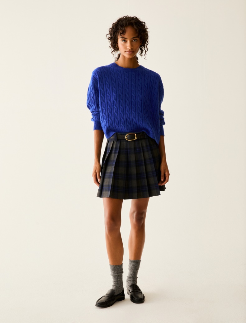 Pleated check miniskirt - Pennyblack