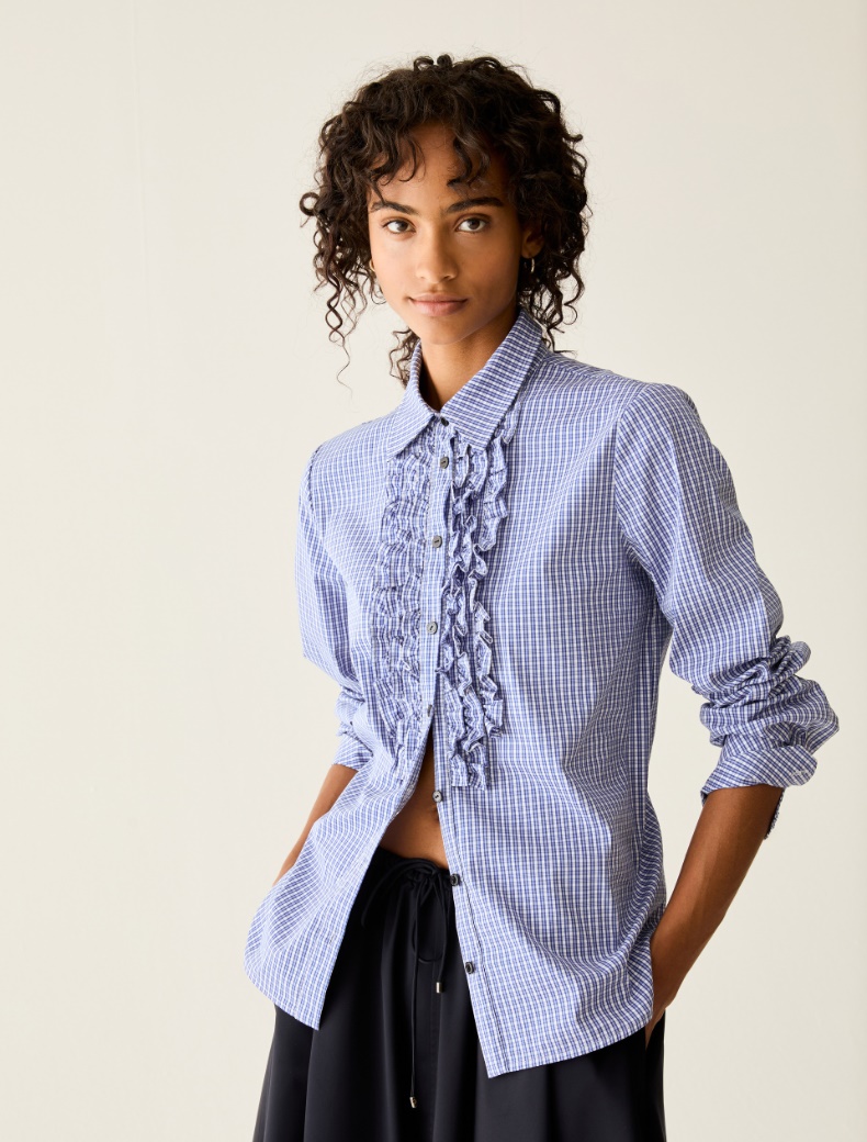 Ruffled poplin shirt - Pennyblack