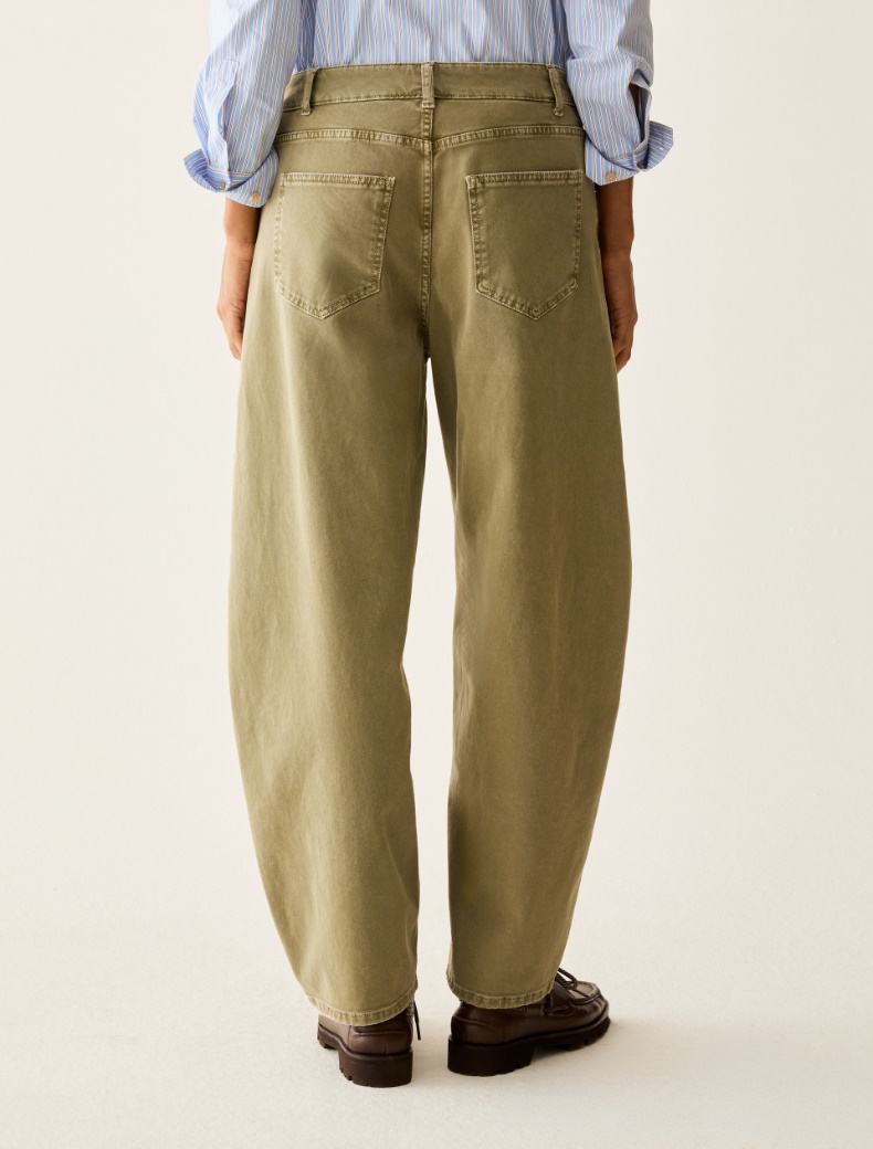 Bull denim barrel-leg trousers - Pennyblack - 3