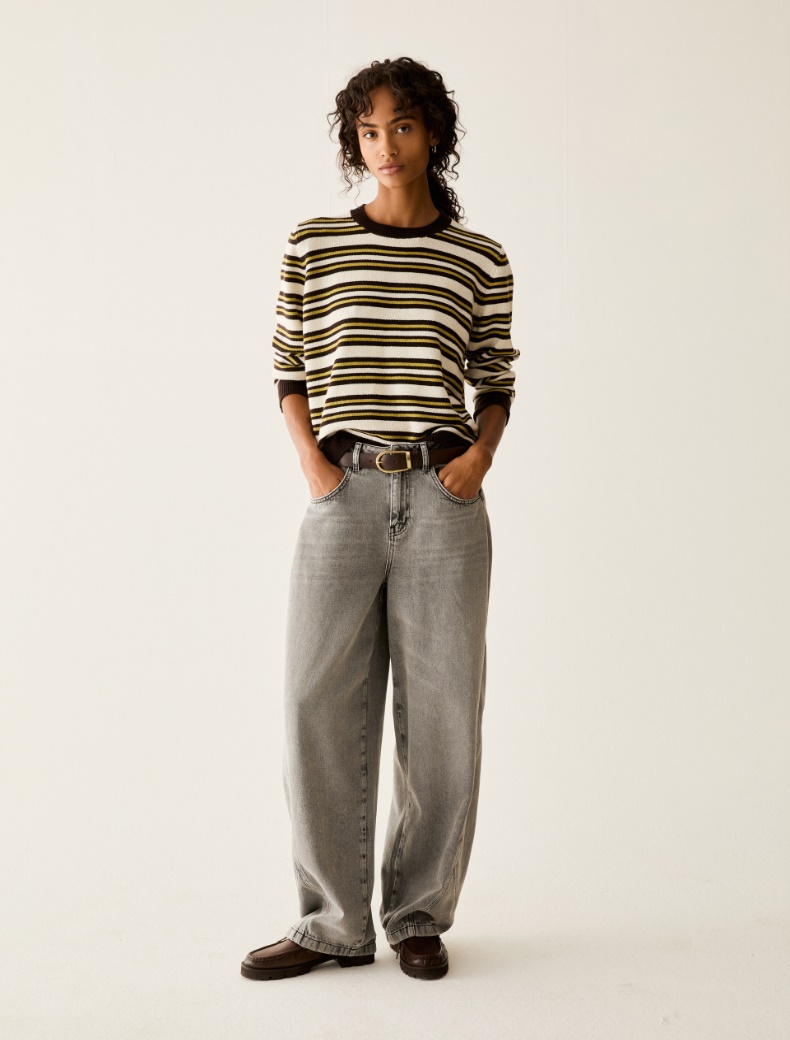 Bleached barrel-leg jeans - Pennyblack - 6