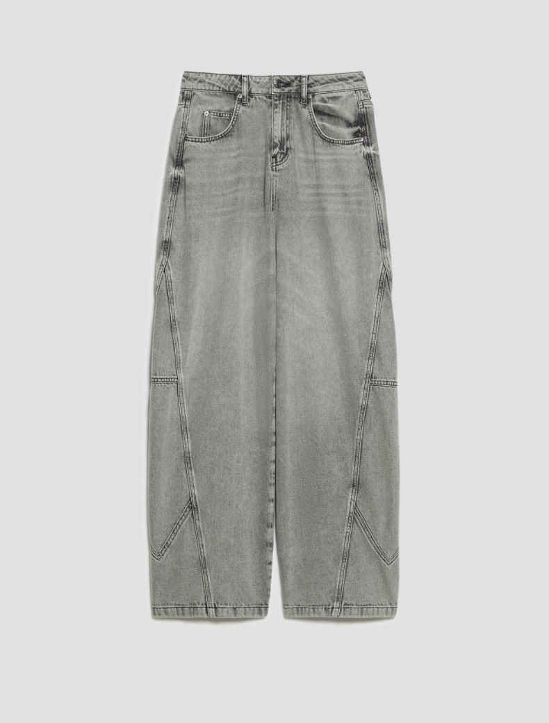 Bleached barrel-leg jeans - Pennyblack - 7