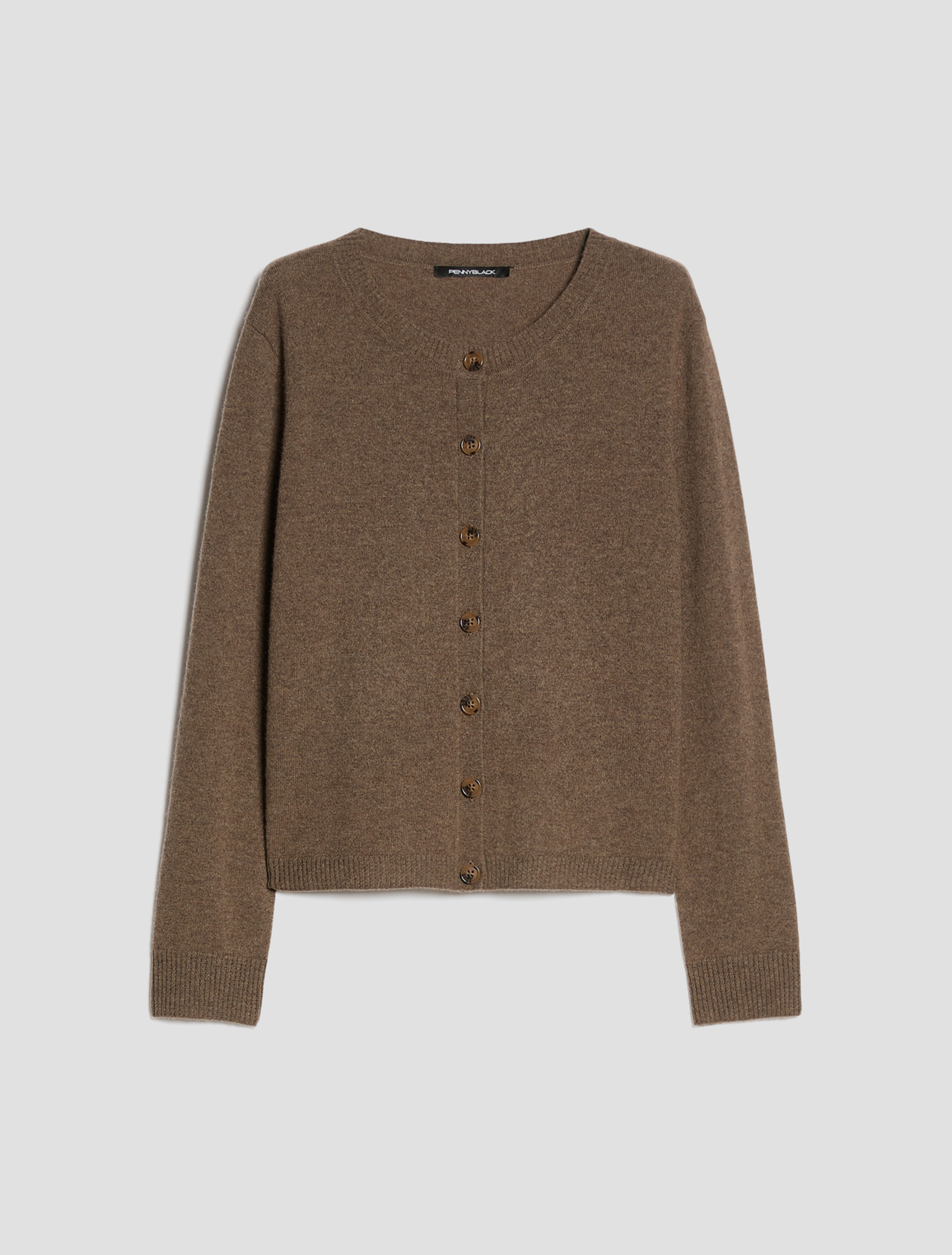 Pure cashmere cardigan - BROWN - Pennyblack - 2
