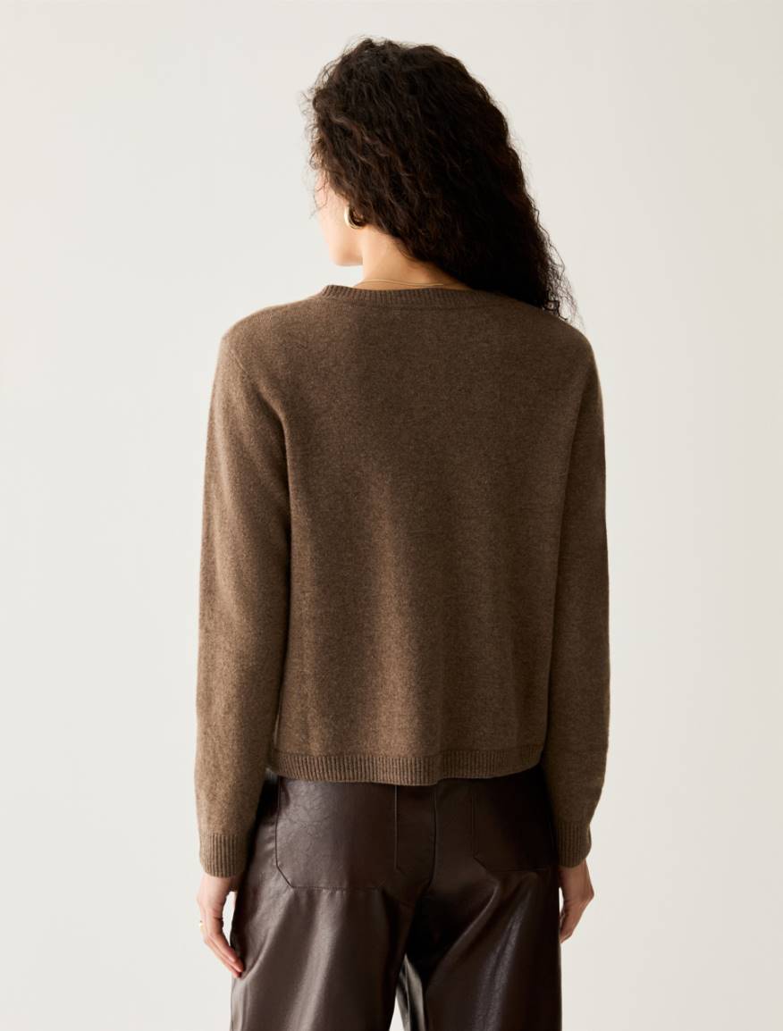Pure cashmere cardigan - BROWN - Pennyblack - 3