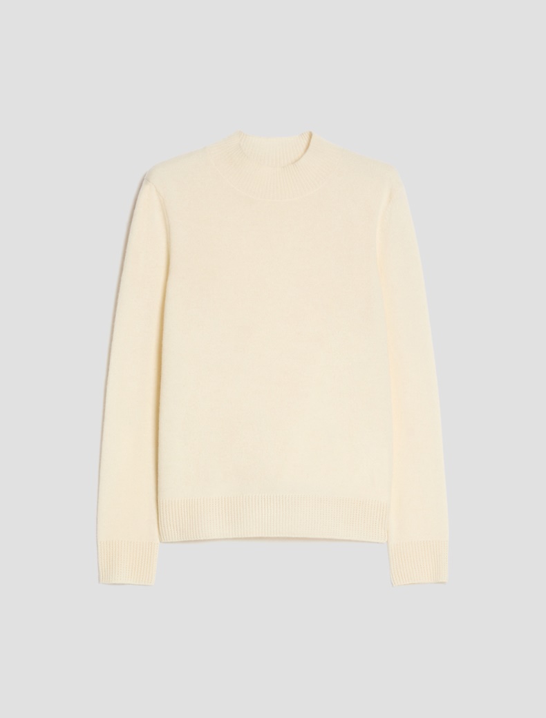 Pure cashmere mock polo neck jumper - Pennyblack - 7