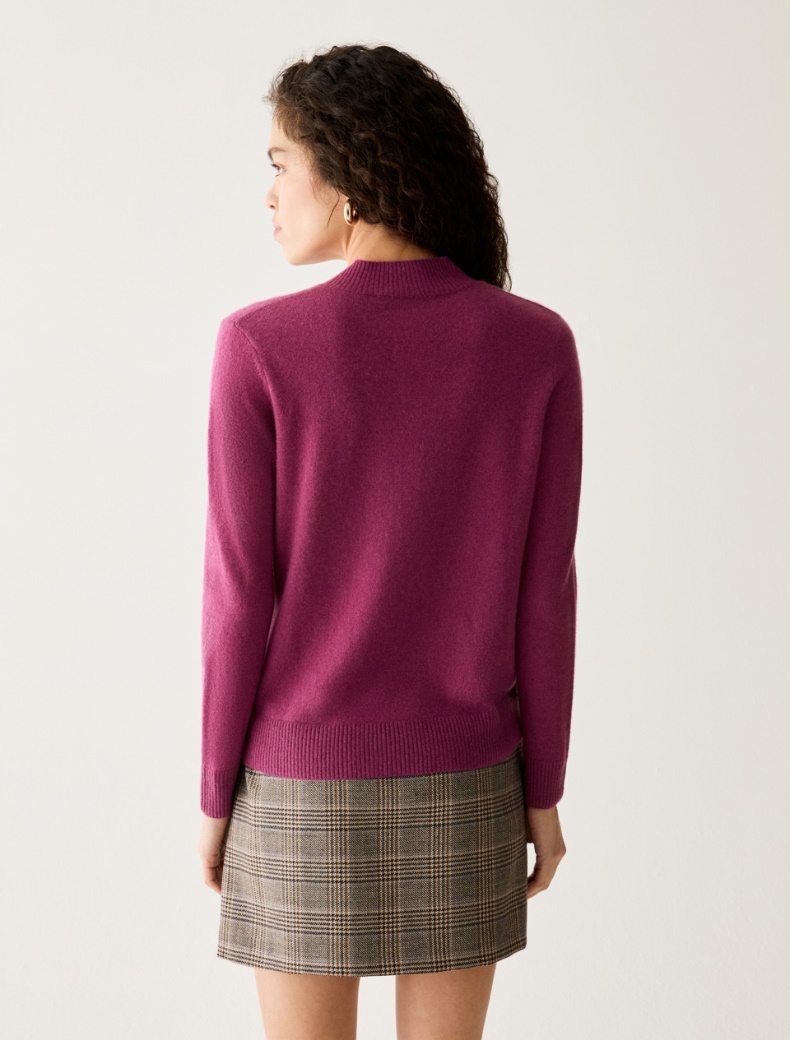 Pure cashmere mock polo neck jumper - Pennyblack - 3