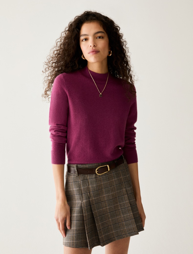 Pure cashmere mock polo neck jumper - Pennyblack - 6