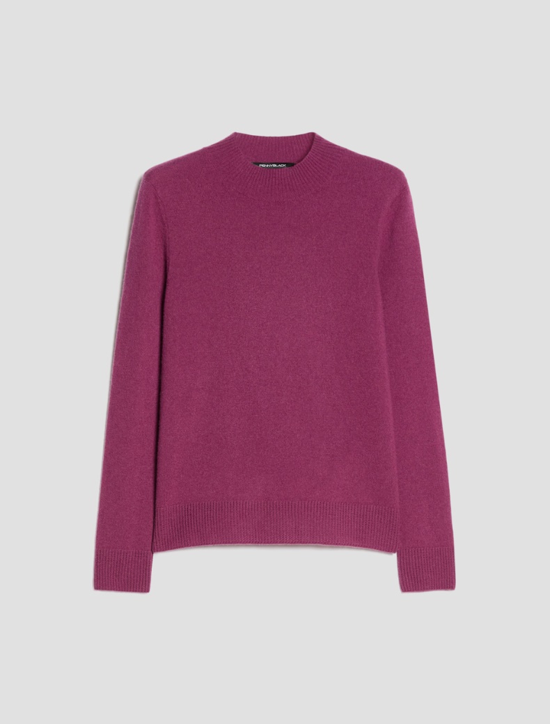 Pure cashmere mock polo neck jumper - Pennyblack - 7
