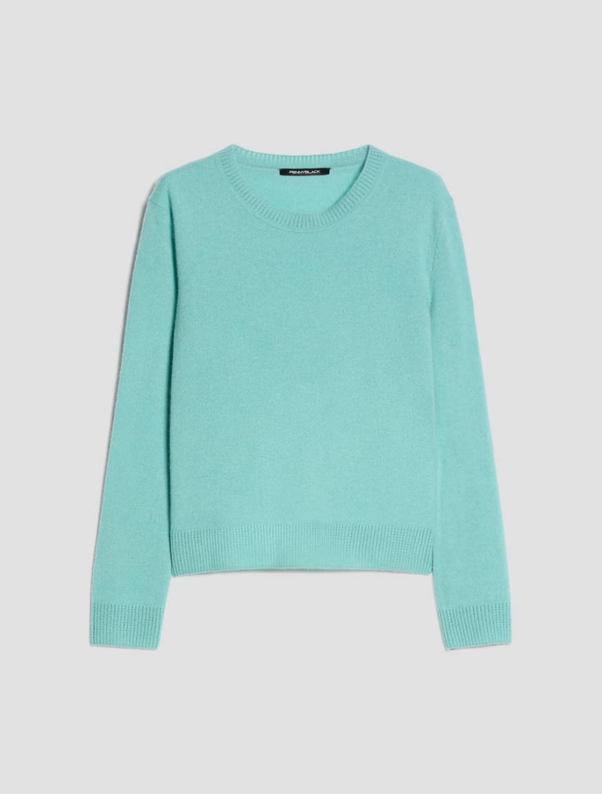 Pure cashmere jumper - AQUAMARINE - Pennyblack - 2