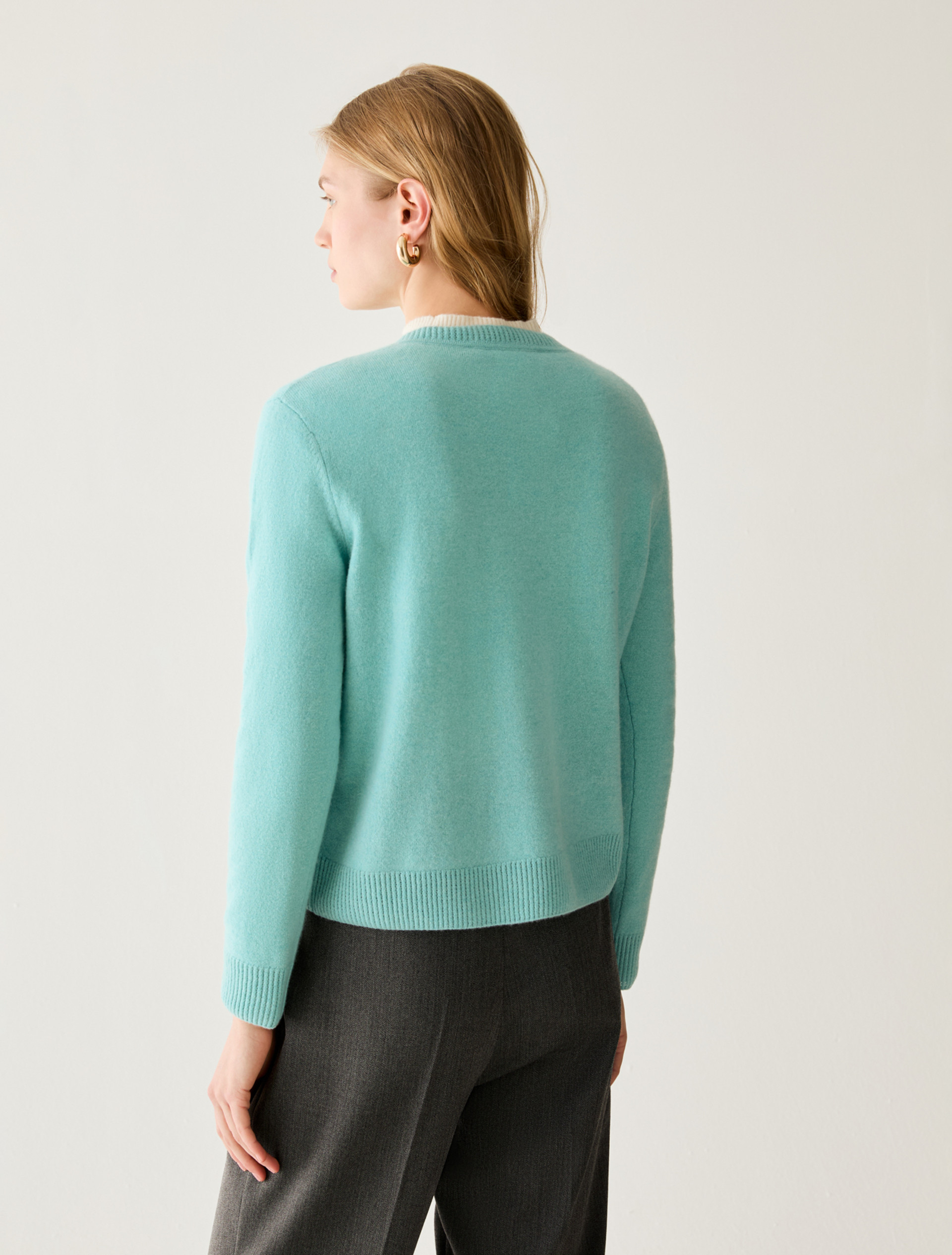 Pure cashmere jumper - AQUAMARINE - Pennyblack - 3