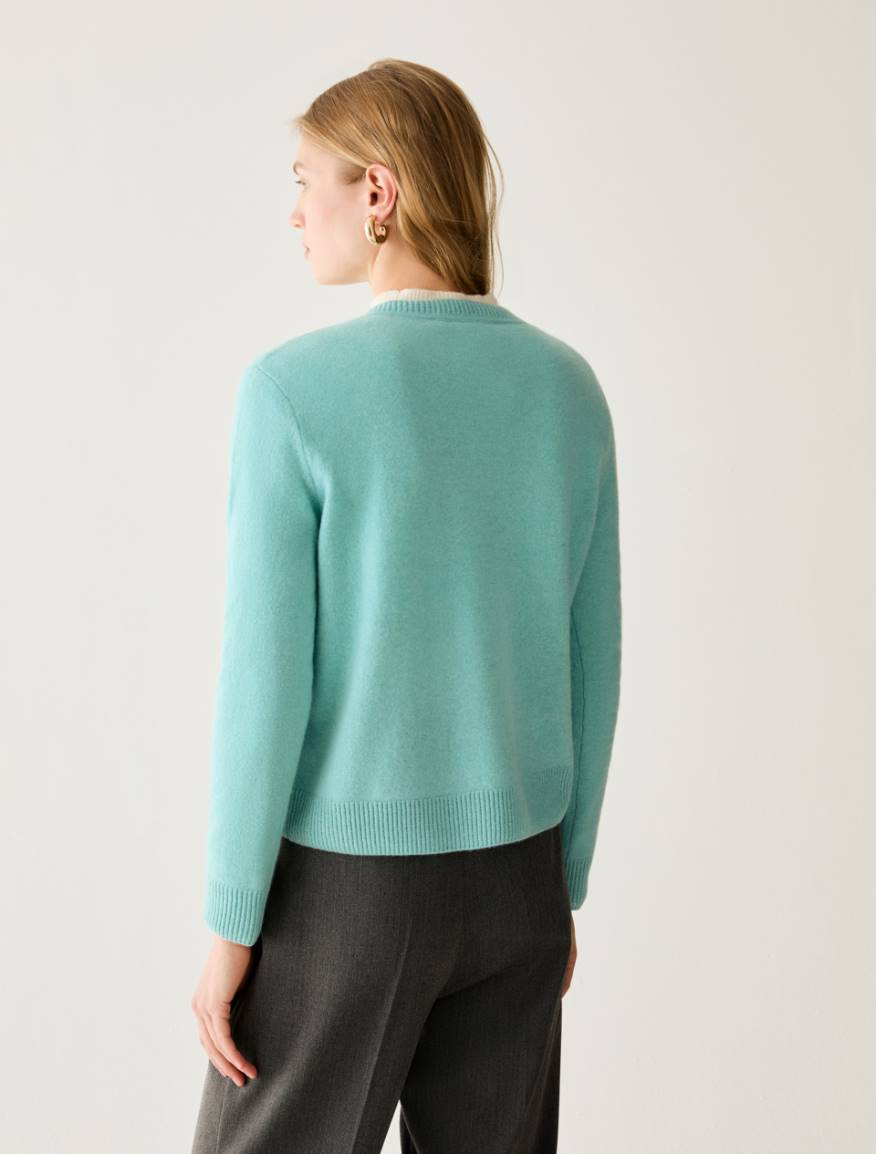 Pure cashmere jumper - AQUAMARINE - Pennyblack - 3