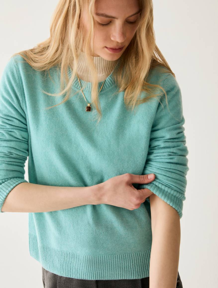 Pure cashmere jumper - AQUAMARINE - Pennyblack - 4