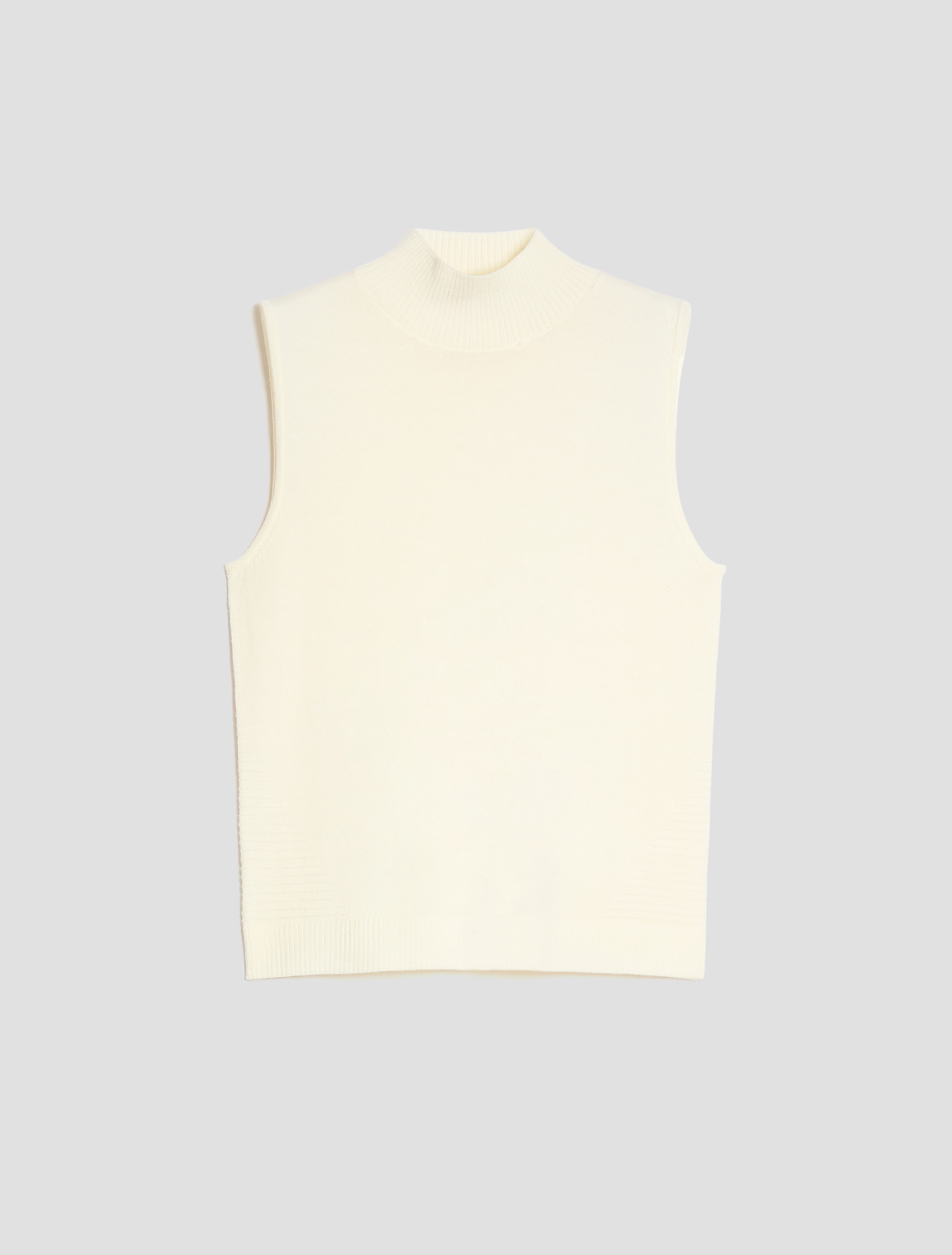 Fine pure wool top - OPTICAL WHITE - Pennyblack - 2