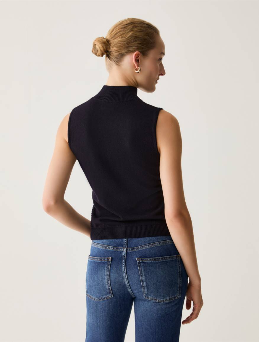 Fine pure wool top - NAVY - Pennyblack - 3