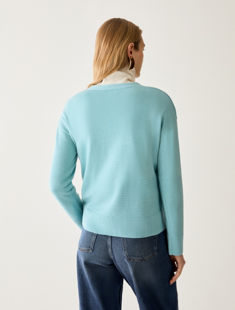 Pure wool V neck jumper - Pennyblack - 3
