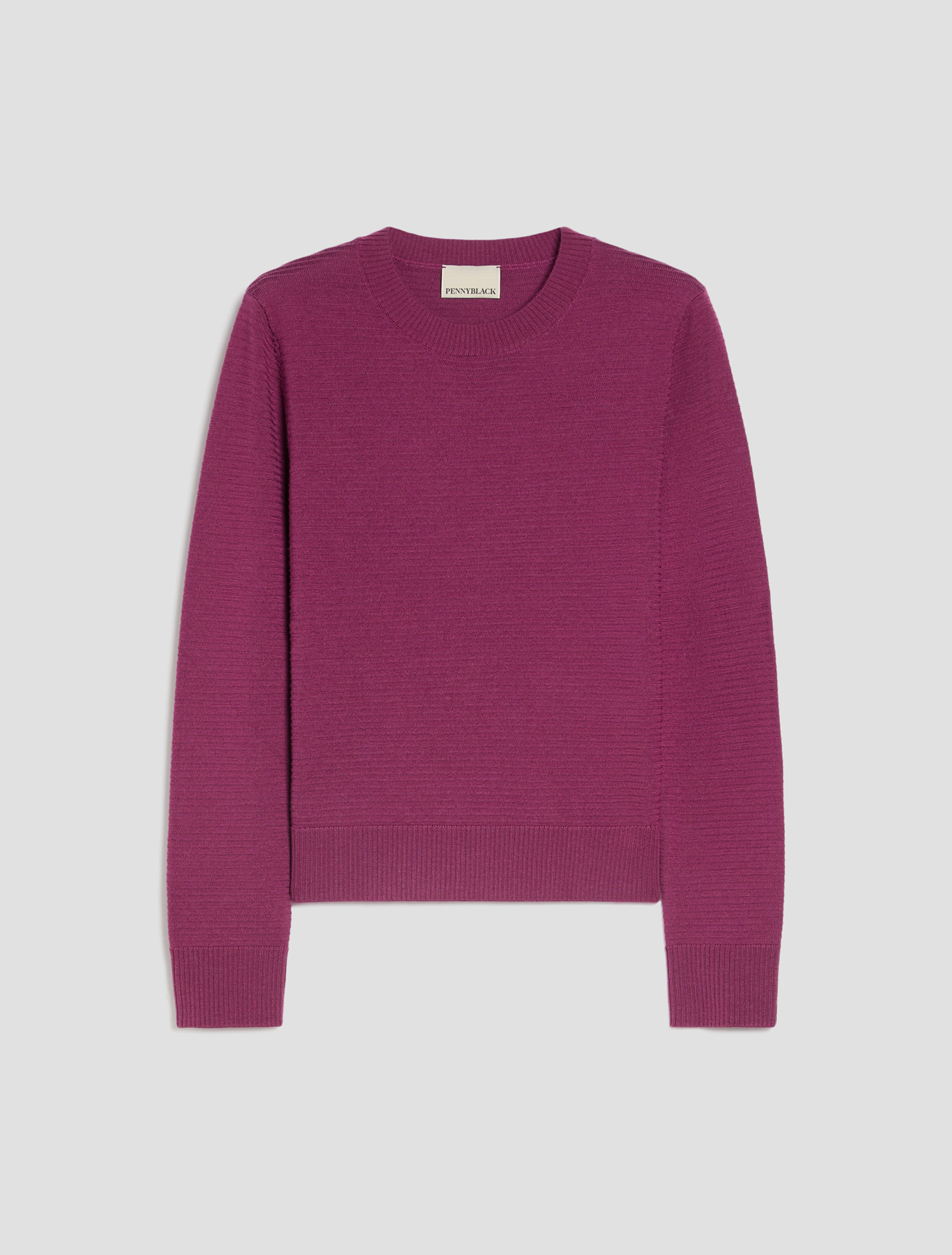 Fine pure wool jumper - PURPLE - Pennyblack - 2