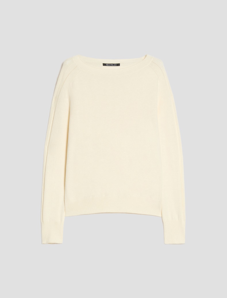 Cotton, silk and cashmere jumper - Pennyblack - 2