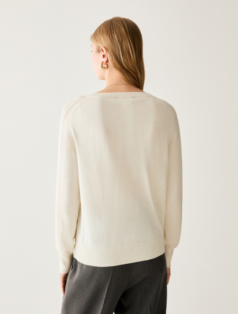 Cotton, silk and cashmere jumper - Pennyblack - 3