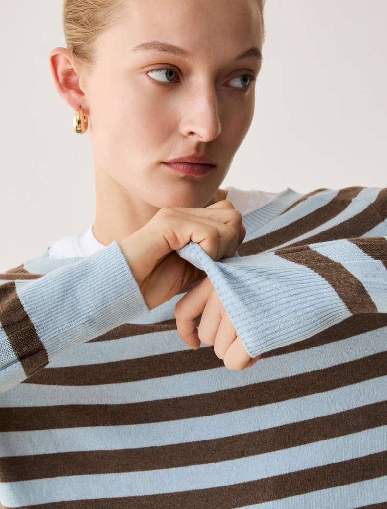Cotton, silk and cashmere jumper - Pennyblack - 4