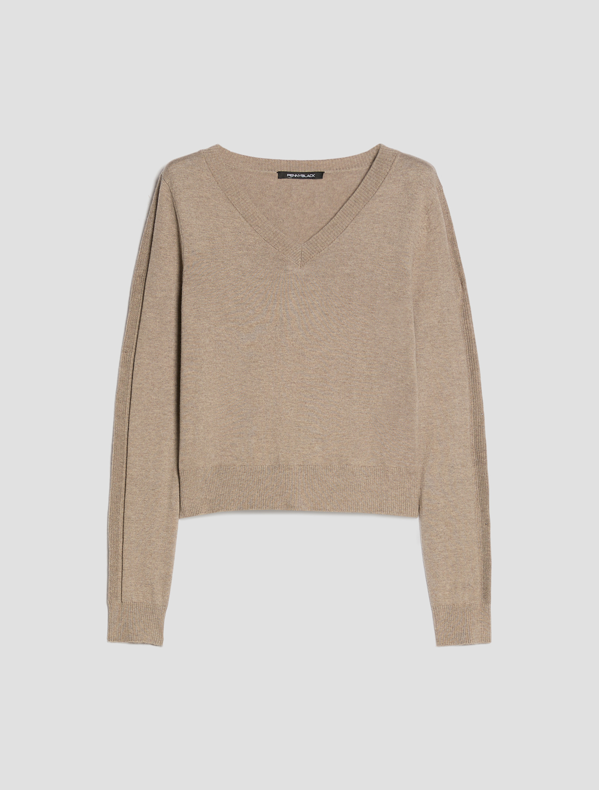 Cotton, silk and cashmere jumper - BEIGE - Pennyblack - 2