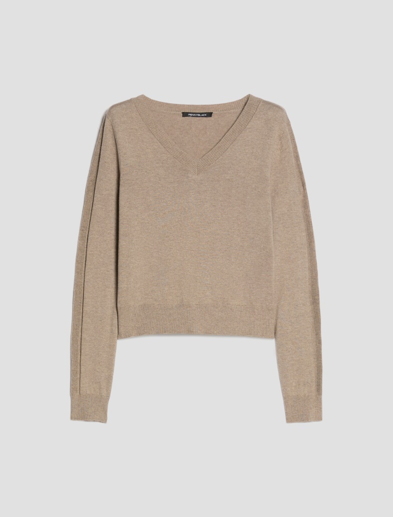 Cotton, silk and cashmere jumper - Pennyblack - 2
