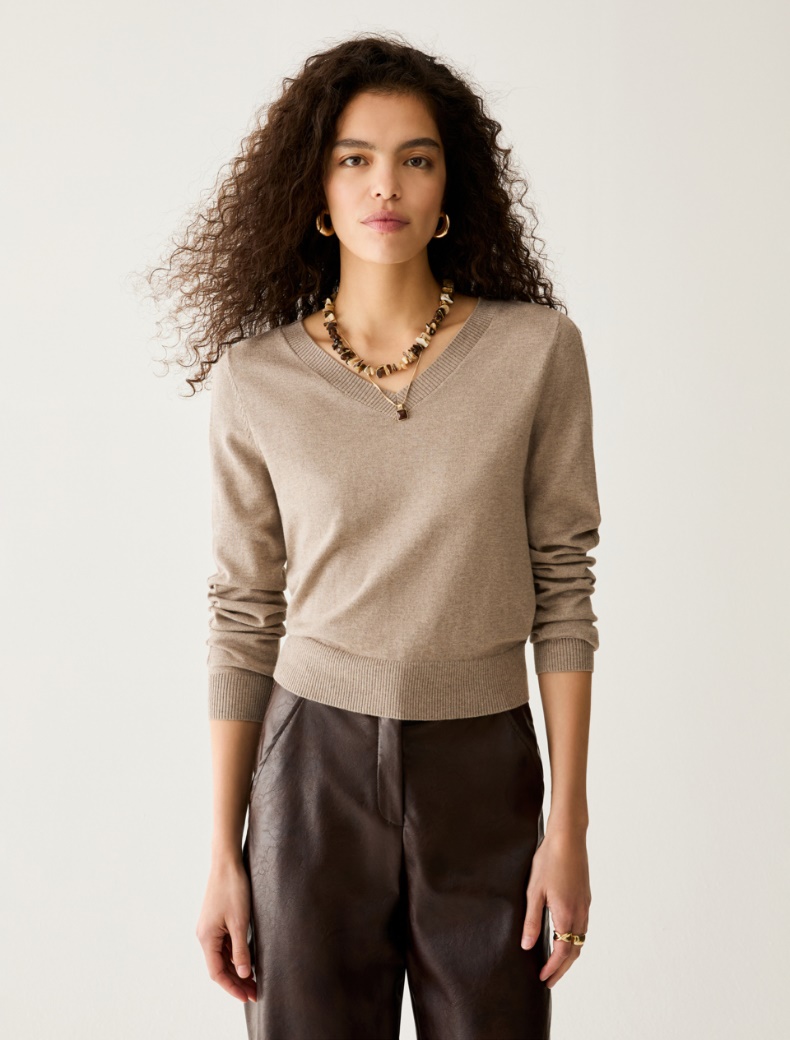 Cotton, silk and cashmere jumper - Pennyblack