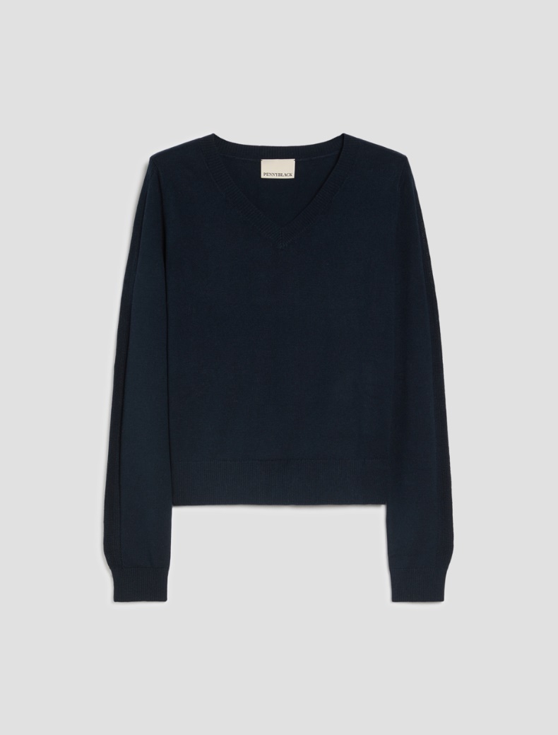 Cotton, silk and cashmere jumper - Pennyblack - 7