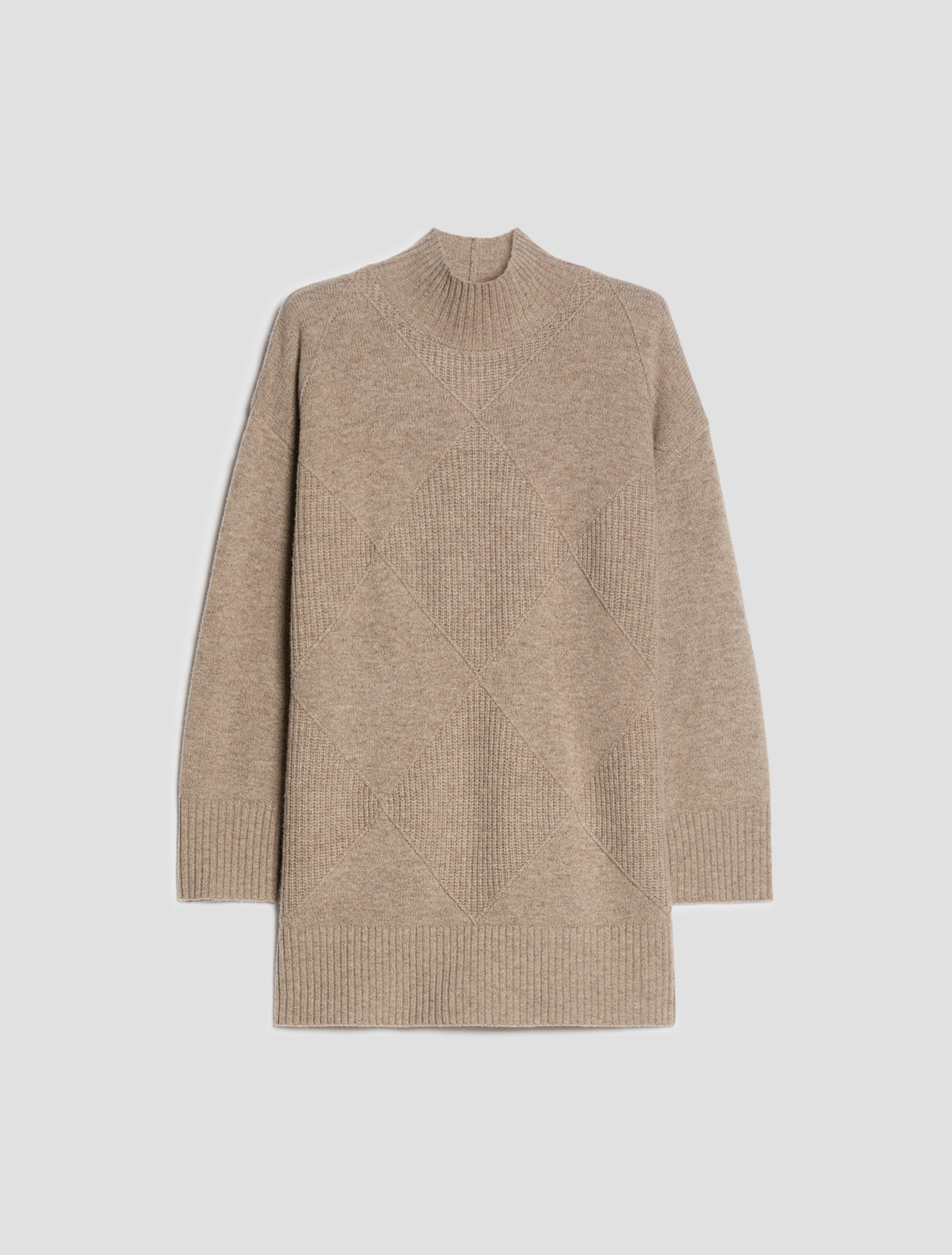 Pure wool diamond-pattern jumper - TURTLEDOVE - Pennyblack - 2