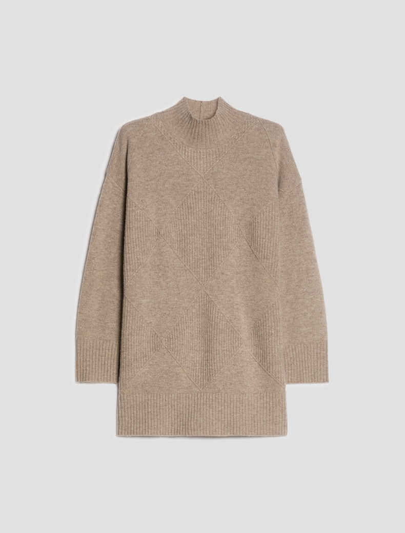 Pure wool diamond-pattern jumper - Pennyblack - 2