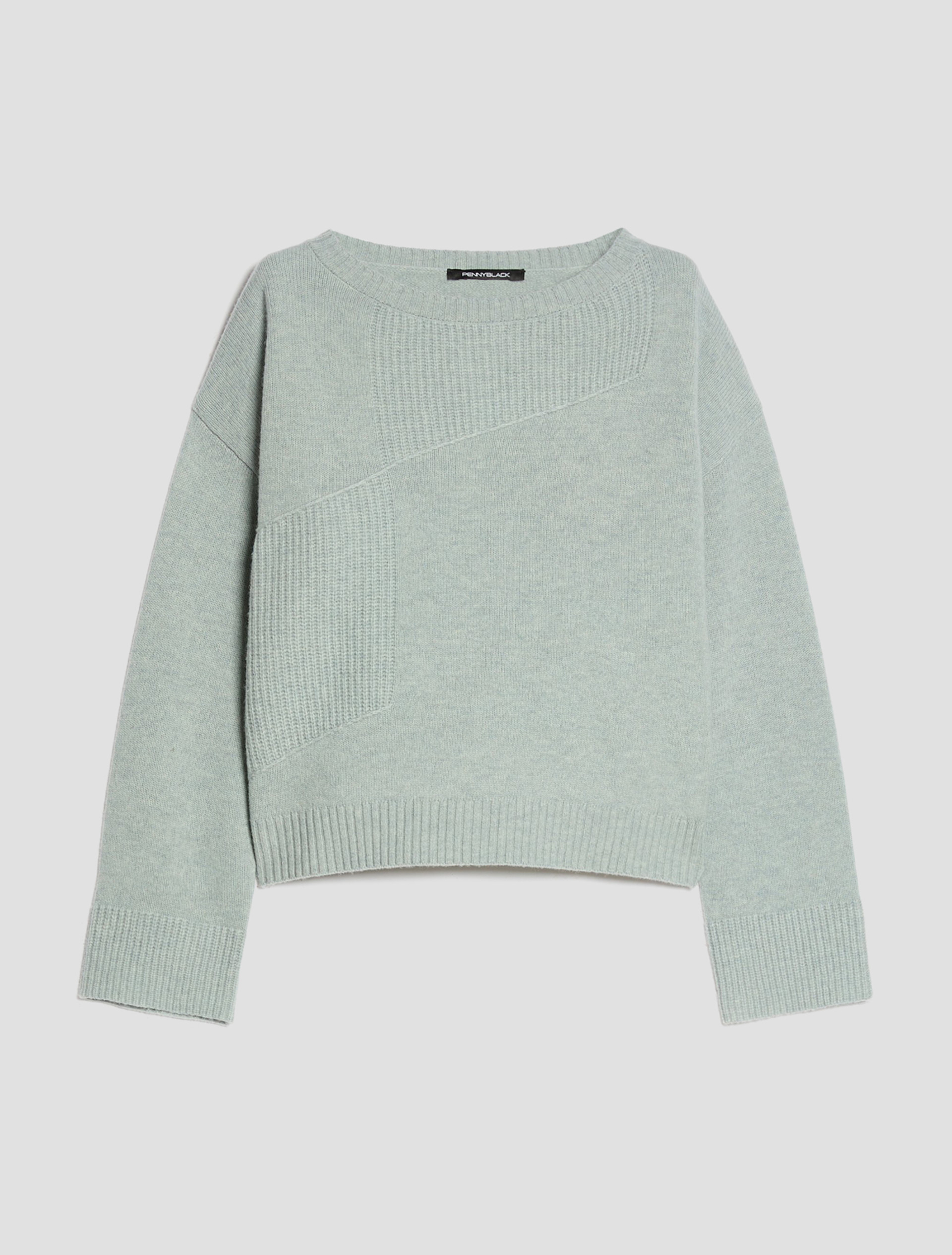 Pure wool jumper - AQUAMARINE - Pennyblack - 2