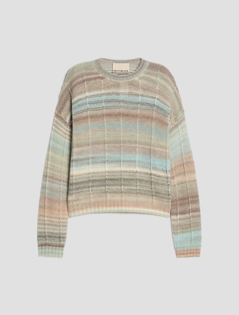 Ombré 3D-stripe jumper - Pennyblack - 2