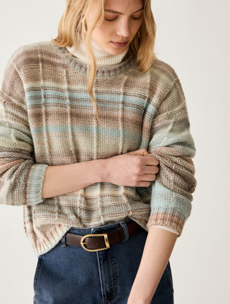 Ombré 3D-stripe jumper - Pennyblack - 4