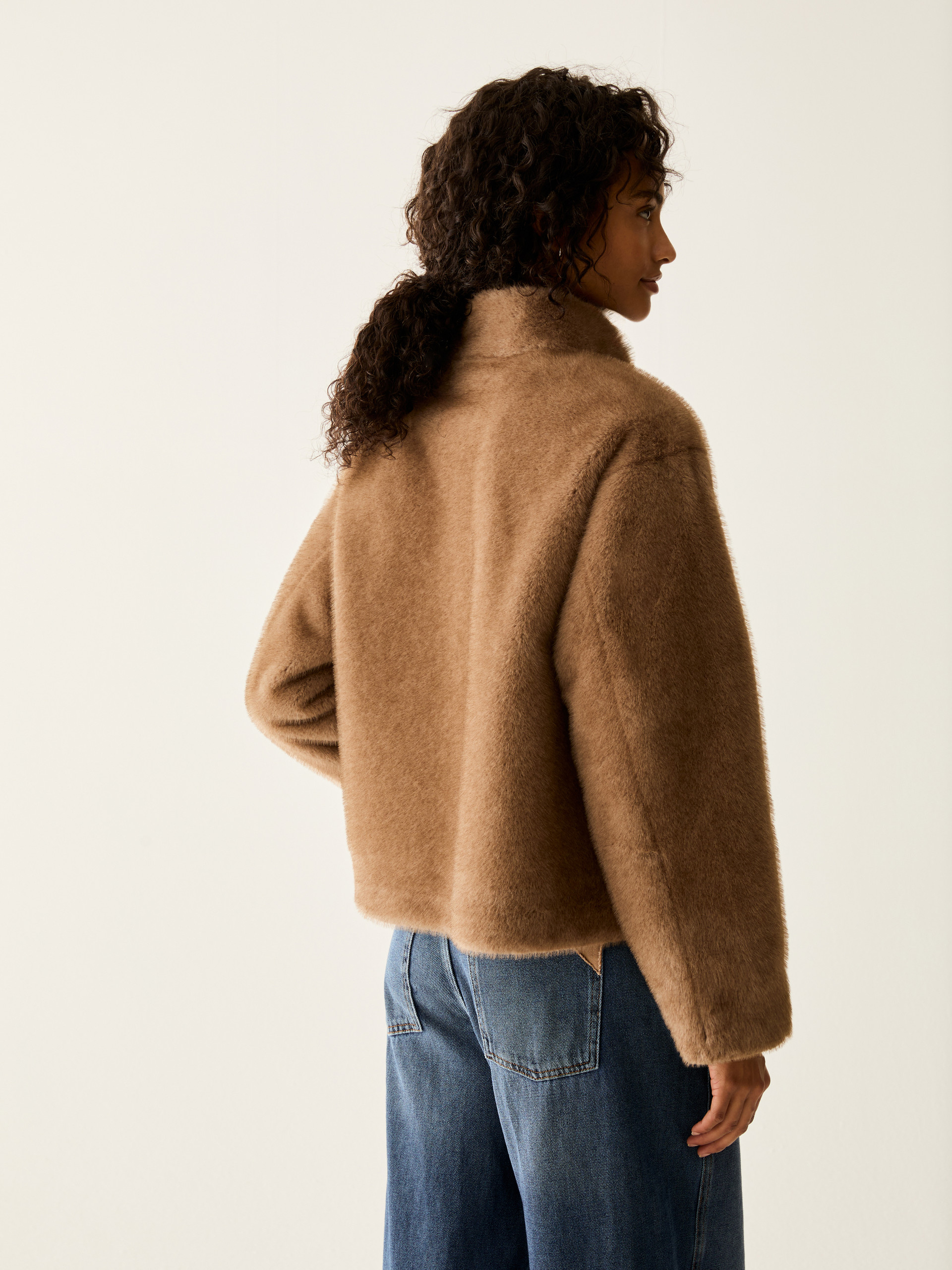 Warm and soft bomber jacket - HONEY - Pennyblack - 3