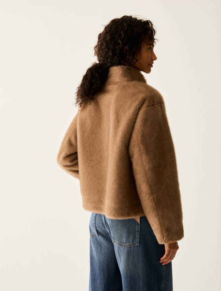 Warm and soft bomber jacket - HONEY - Pennyblack - 3