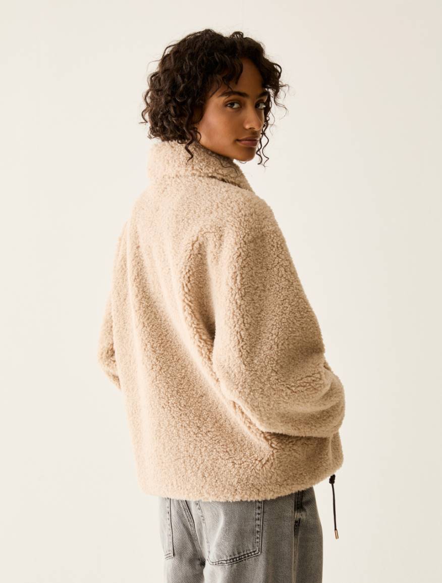 Soft and warm jacket - CREAM - Pennyblack - 3
