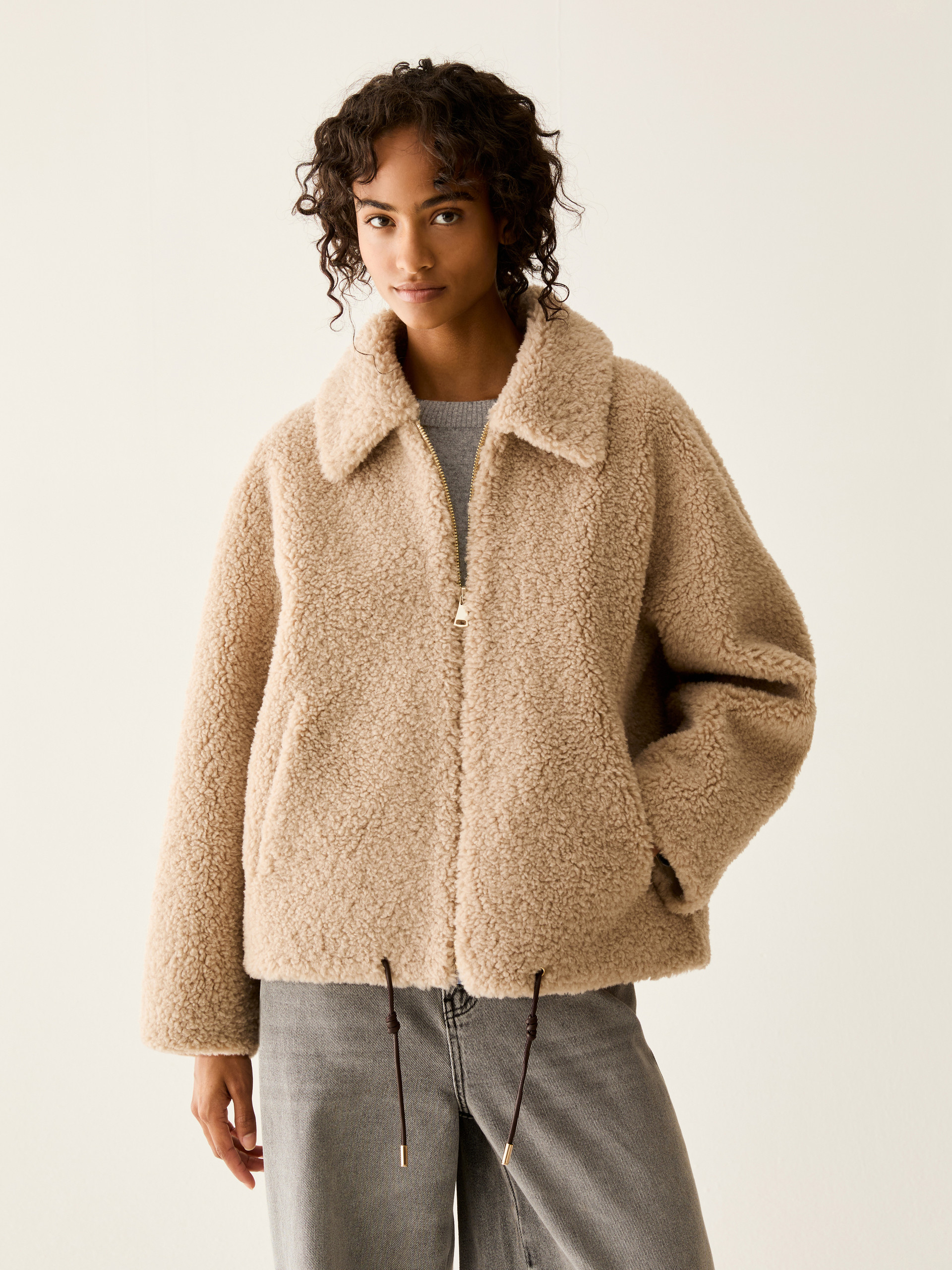 Soft and warm jacket - CREAM - Pennyblack - 1
