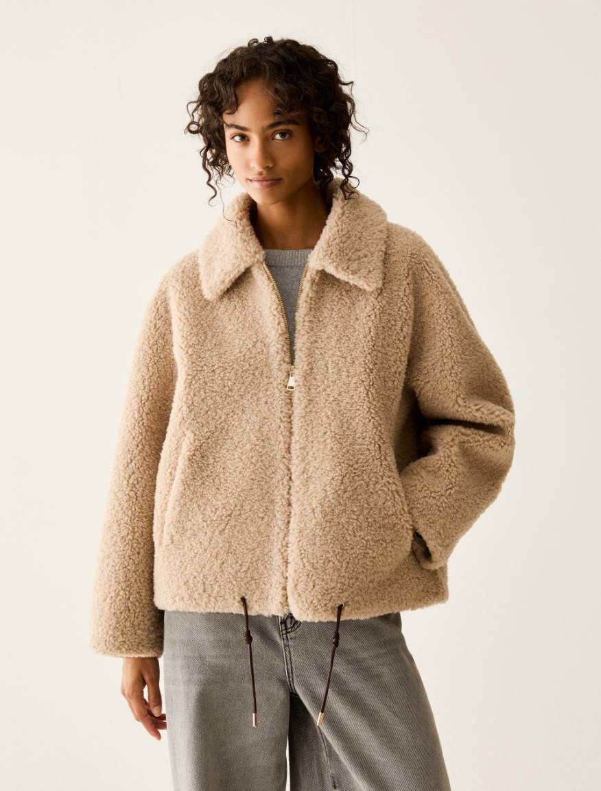 Soft and warm jacket - CREAM - Pennyblack