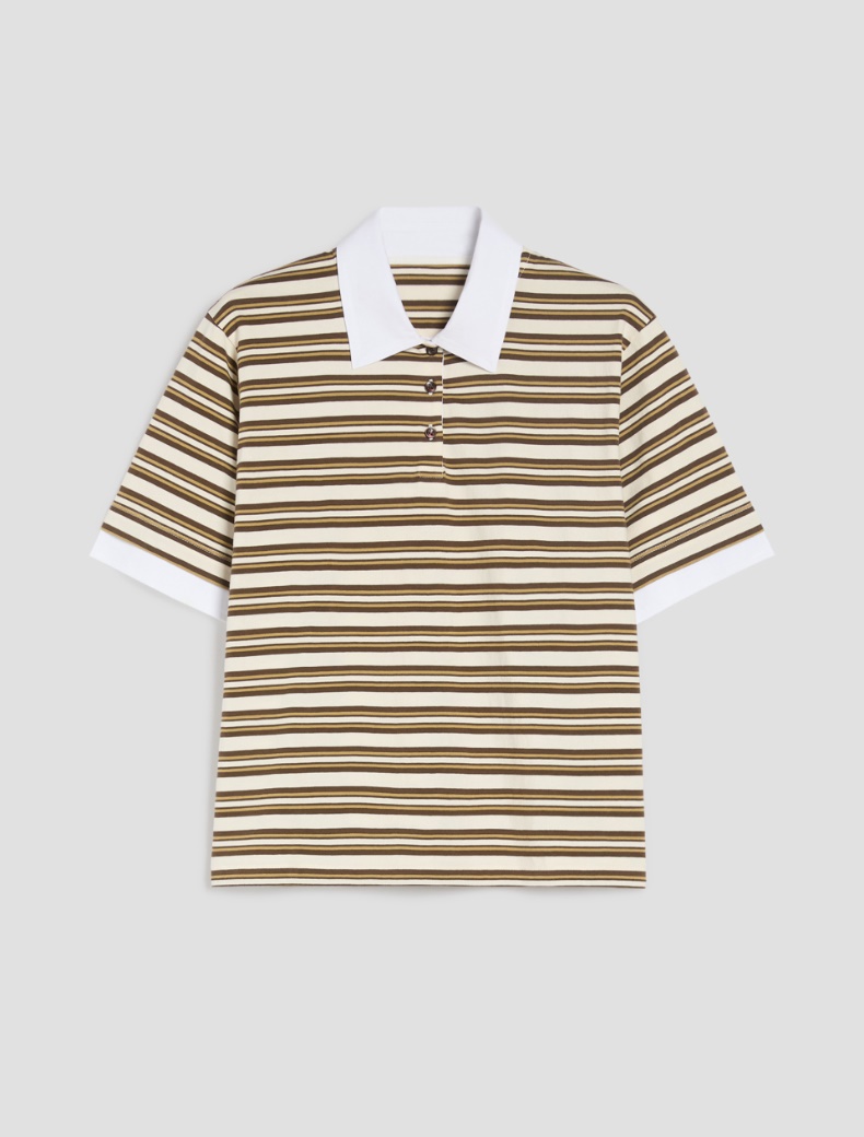 Jersey and poplin polo shirt - Pennyblack